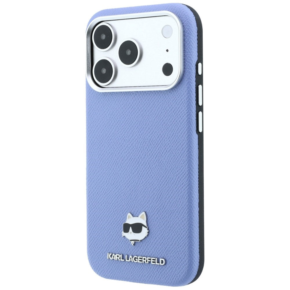 MagSafe maska za Apple iPhone 18 Pro / 17 Pro, Karl Lagerfeld, Grained Choupette Head, Plava