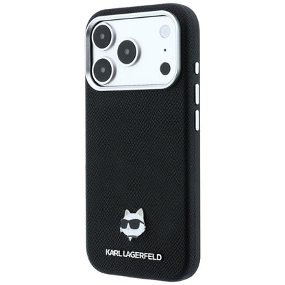 MagSafe maska za Apple iPhone 18 Pro / 17 Pro, Karl Lagerfeld, Grained Choupette Head, Crna