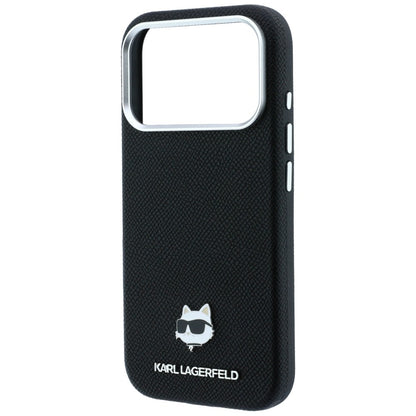 MagSafe maska za Apple iPhone 18 Pro / 17 Pro, Karl Lagerfeld, Grained Choupette Head, Crna