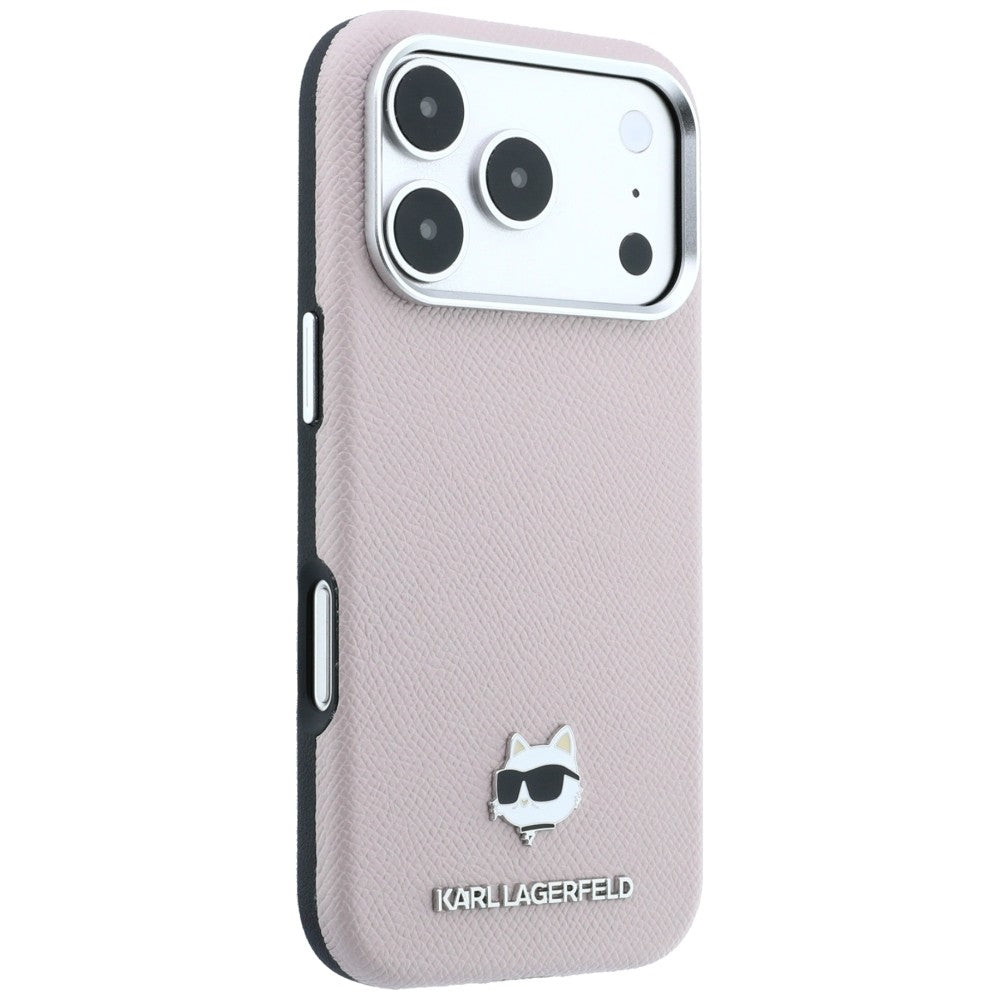 MagSafe futrola za Apple iPhone 18 Pro / 17 Pro, Karl Lagerfeld, Grained Choupette Head, Roza