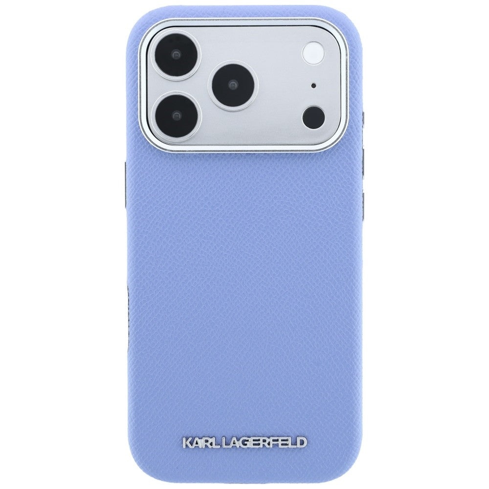 MagSafe maska za Apple iPhone 18 Pro / 17 Pro, Karl Lagerfeld, Grained Elongated Logo, Plava