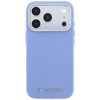 MagSafe maska za Apple iPhone 18 Pro / 17 Pro, Karl Lagerfeld, Grained Elongated Logo, Plava