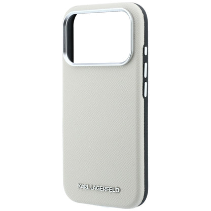 MagSafe maska za Apple iPhone 18 Pro / 17 Pro, Karl Lagerfeld, Grained Elongated Logo, Bež