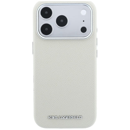 MagSafe maska za Apple iPhone 18 Pro / 17 Pro, Karl Lagerfeld, Grained Elongated Logo, Bež
