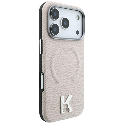 MagSafe futrola za Apple iPhone 18 Pro / 17 Pro, Karl Lagerfeld, Grained Embossed Ring, Bež