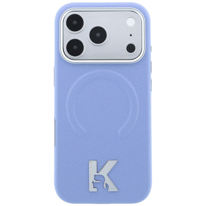 MagSafe maska za Apple iPhone 18 Pro / 17 Pro, Karl Lagerfeld, Grained Embossed Ring, plava