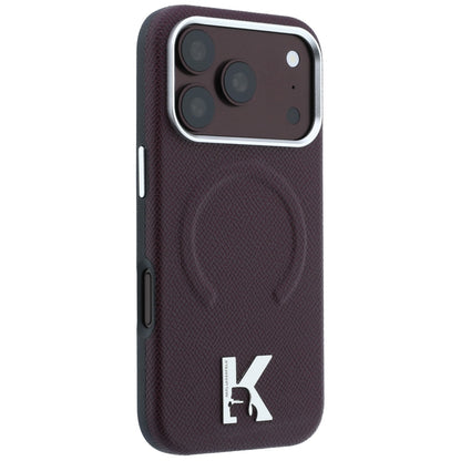 MagSafe futrola za Apple iPhone 18 Pro / 17 Pro, Karl Lagerfeld, Grained Embossed Ring, Bordo