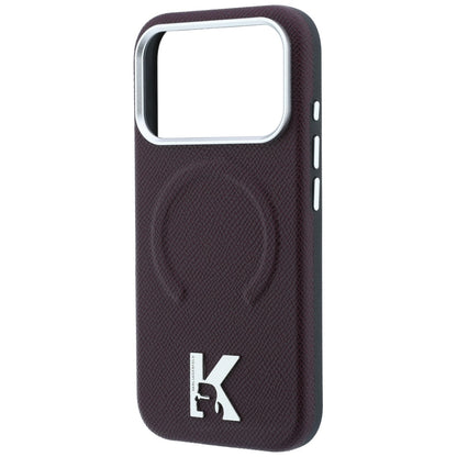 MagSafe futrola za Apple iPhone 18 Pro / 17 Pro, Karl Lagerfeld, Grained Embossed Ring, Bordo