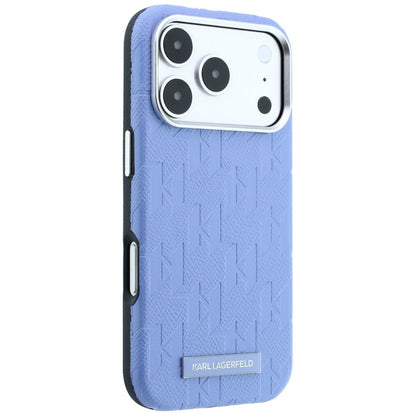 MagSafe futrola za Apple iPhone 18 Pro / 17 Pro, Karl Lagerfeld, Grained Mono Resin Logo, Plava