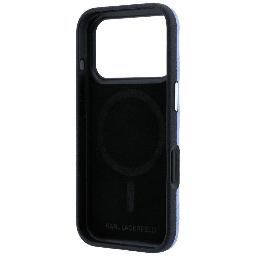 MagSafe futrola za Apple iPhone 18 Pro / 17 Pro, Karl Lagerfeld, Grained Mono Resin Logo, Plava