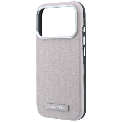 MagSafe maska za Apple iPhone 18 Pro / 17 Pro, Karl Lagerfeld, Grained Mono Resin Logo, Roza