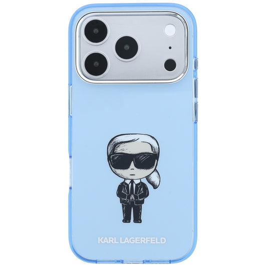 MagSafe maska za Apple iPhone 18 Pro / 17 Pro, Karl Lagerfeld, HC IML Ikonik Sketch Print, Plava