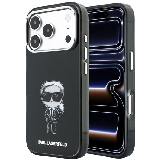 MagSafe maska za Apple iPhone 18 Pro / 17 Pro, Karl Lagerfeld, HC IML Ikonik Sketch Print, Crna