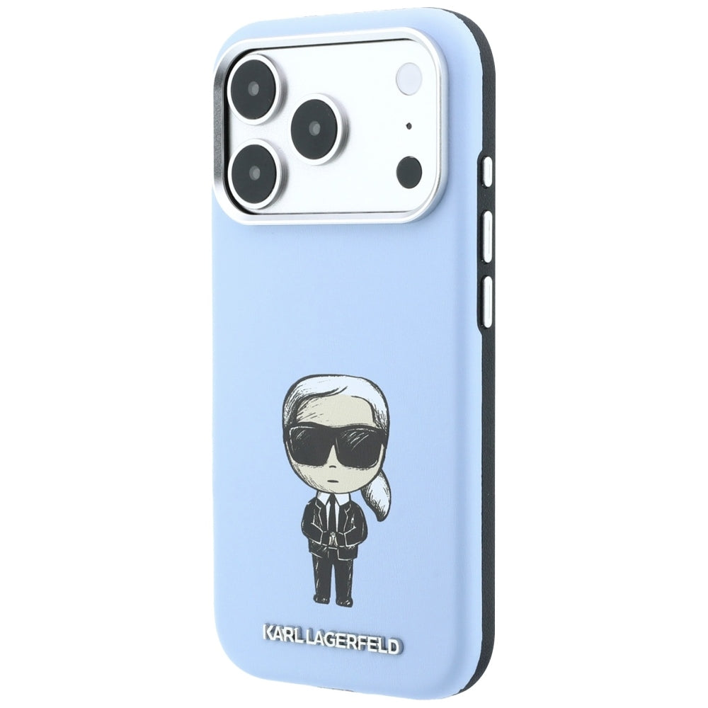 MagSafe maska za Apple iPhone 18 Pro / 17 Pro, Karl Lagerfeld, Ikonik Sketch, Plava