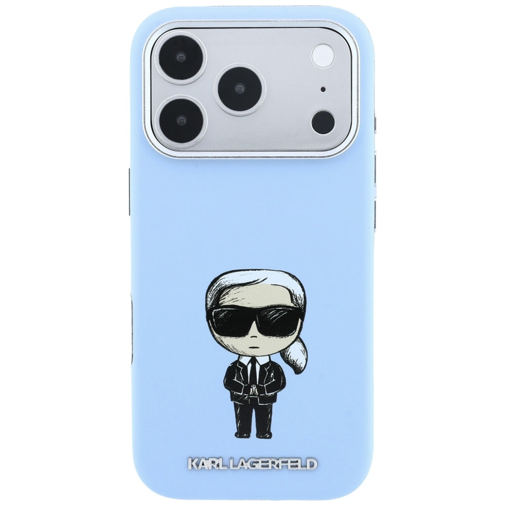 MagSafe maska za Apple iPhone 18 Pro / 17 Pro, Karl Lagerfeld, Ikonik Sketch, Plava