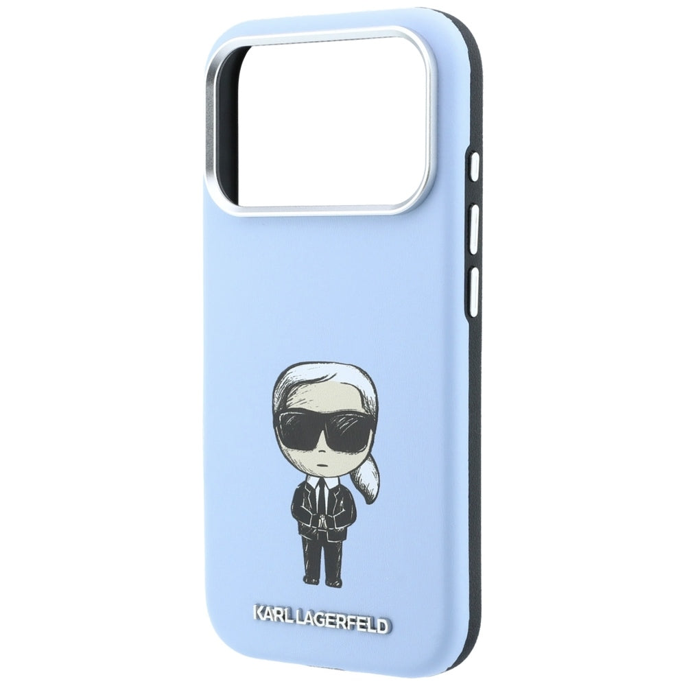 MagSafe maska za Apple iPhone 18 Pro / 17 Pro, Karl Lagerfeld, Ikonik Sketch, Plava