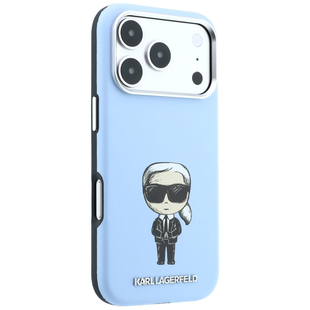 MagSafe maska za Apple iPhone 18 Pro / 17 Pro, Karl Lagerfeld, Ikonik Sketch, Plava