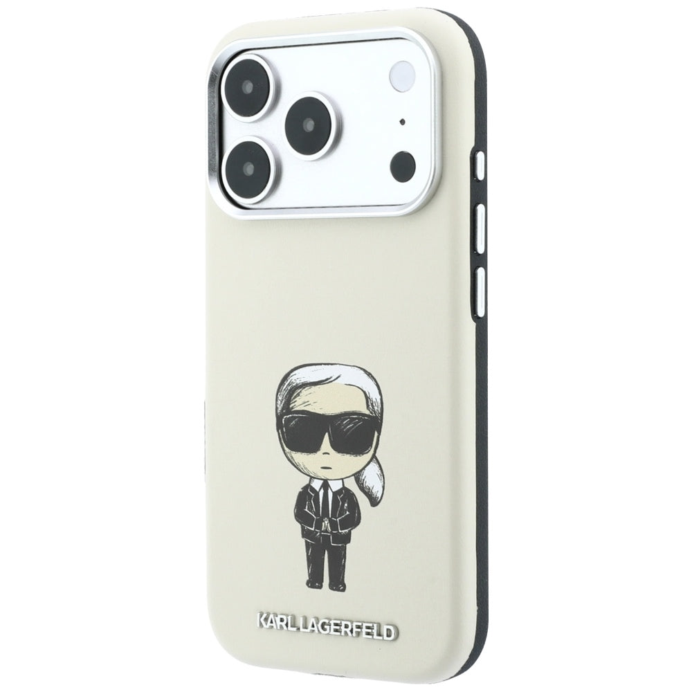MagSafe futrola za Apple iPhone 18 Pro / 17 Pro, Karl Lagerfeld, Ikonik Sketch, Bež