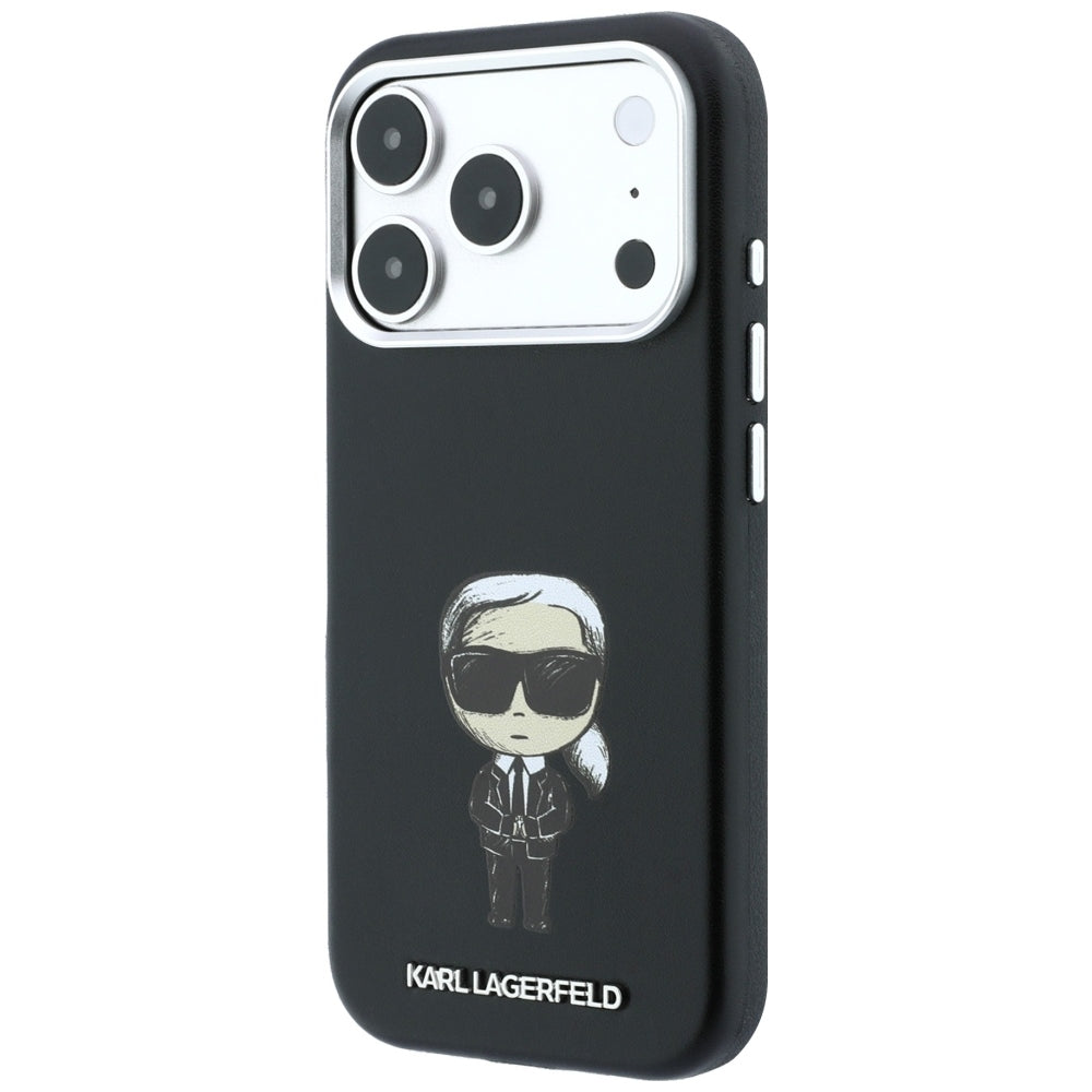 MagSafe maska za Apple iPhone 18 Pro / 17 Pro, Karl Lagerfeld, Ikonik Sketch, Crna