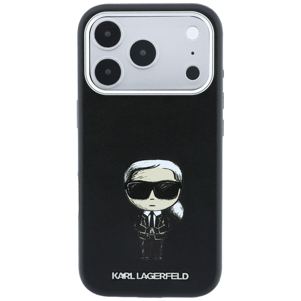 MagSafe maska za Apple iPhone 18 Pro / 17 Pro, Karl Lagerfeld, Ikonik Sketch, Crna