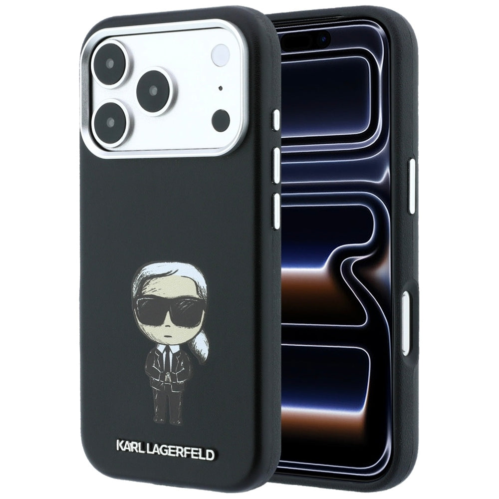 MagSafe maska za Apple iPhone 18 Pro / 17 Pro, Karl Lagerfeld, Ikonik Sketch, Crna