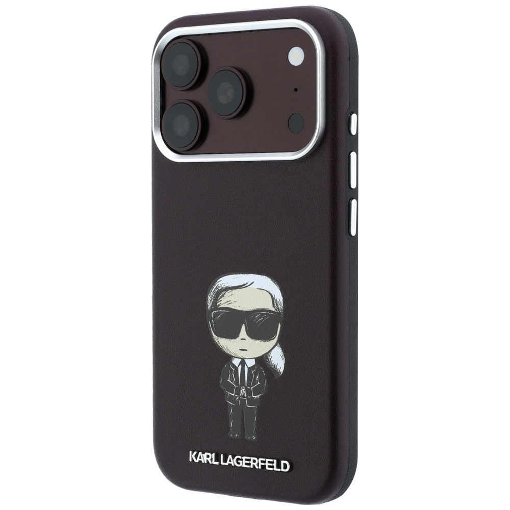 MagSafe futrola za Apple iPhone 18 Pro / 17 Pro, Karl Lagerfeld, Ikonik Sketch, Bordo