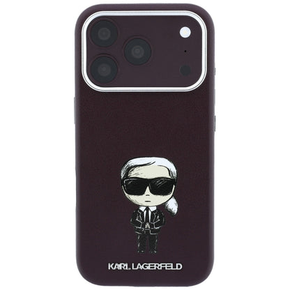 MagSafe futrola za Apple iPhone 18 Pro / 17 Pro, Karl Lagerfeld, Ikonik Sketch, Bordo