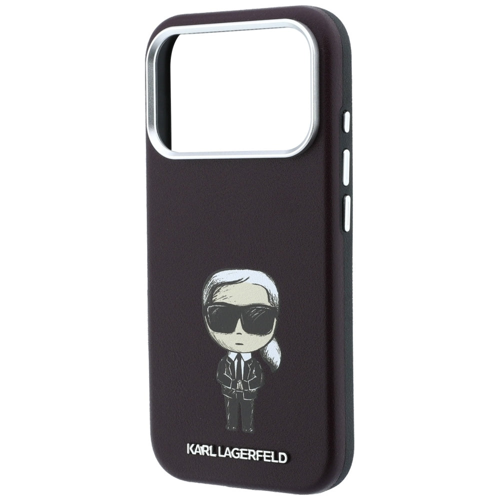MagSafe futrola za Apple iPhone 18 Pro / 17 Pro, Karl Lagerfeld, Ikonik Sketch, Bordo