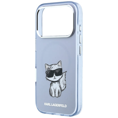 MagSafe maska za Apple iPhone 18 Pro / 17 Pro, Karl Lagerfeld, IML Choupette Body Sketch Print, Plava