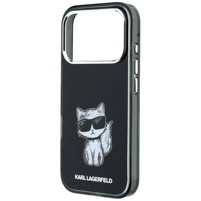 MagSafe maska za Apple iPhone 18 Pro / 17 Pro, Karl Lagerfeld, IML Choupette Body Sketch Print, Crna