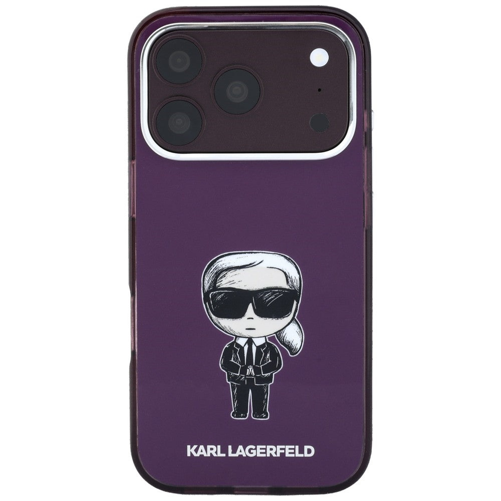 MagSafe maska za Apple iPhone 18 Pro / 17 Pro, Karl Lagerfeld, HC IML Ikonik Sketch Print, bordo