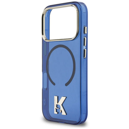 MagSafe maskica za Apple iPhone 18 Pro / 17 Pro, Karl Lagerfeld, IML Karl Head Logo, plava