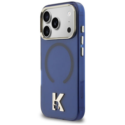 MagSafe maskica za Apple iPhone 18 Pro / 17 Pro, Karl Lagerfeld, IML Karl Head Logo, plava
