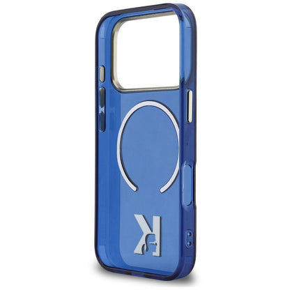 MagSafe maskica za Apple iPhone 18 Pro / 17 Pro, Karl Lagerfeld, IML Karl Head Logo, plava