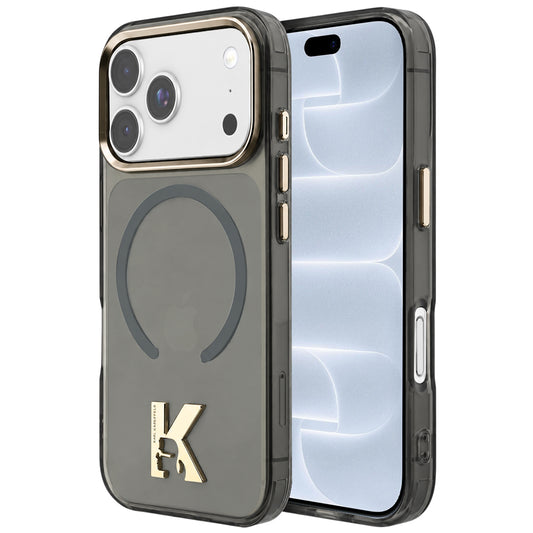 MagSafe maska za Apple iPhone 18 Pro / 17 Pro, Karl Lagerfeld, IML Karl Head Logo, crna
