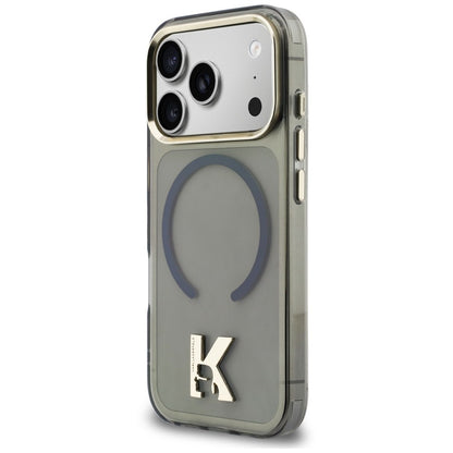 MagSafe maska za Apple iPhone 18 Pro / 17 Pro, Karl Lagerfeld, IML Karl Head Logo, crna