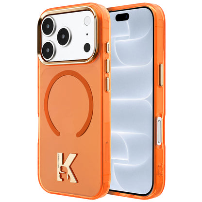 MagSafe maska za Apple iPhone 18 Pro / 17 Pro, Karl Lagerfeld, IML Karl Head Logo, narančasta