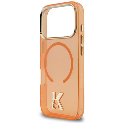 MagSafe maska za Apple iPhone 18 Pro / 17 Pro, Karl Lagerfeld, IML Karl Head Logo, narančasta