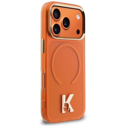 MagSafe maska za Apple iPhone 18 Pro / 17 Pro, Karl Lagerfeld, IML Karl Head Logo, narančasta