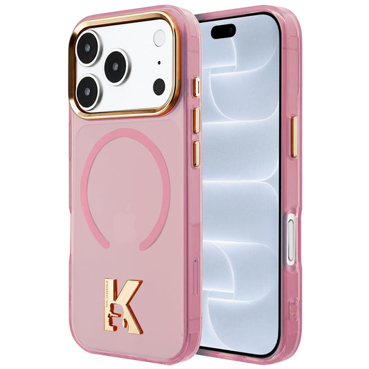 MagSafe maska za Apple iPhone 18 Pro / 17 Pro, Karl Lagerfeld, IML Karl Head Logo, ružičasta