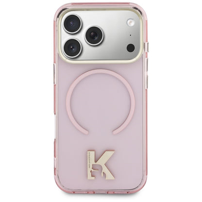 MagSafe maska za Apple iPhone 18 Pro / 17 Pro, Karl Lagerfeld, IML Karl Head Logo, ružičasta