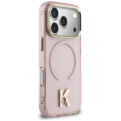 MagSafe maska za Apple iPhone 18 Pro / 17 Pro, Karl Lagerfeld, IML Karl Head Logo, ružičasta