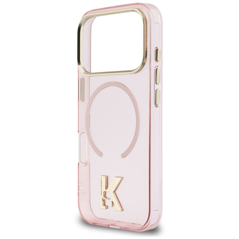 MagSafe maska za Apple iPhone 18 Pro / 17 Pro, Karl Lagerfeld, IML Karl Head Logo, ružičasta