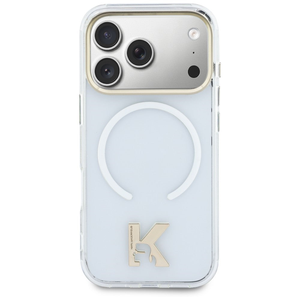 MagSafe maska za Apple iPhone 18 Pro / 17 Pro, Karl Lagerfeld, IML Karl Head Logo, prozirna
