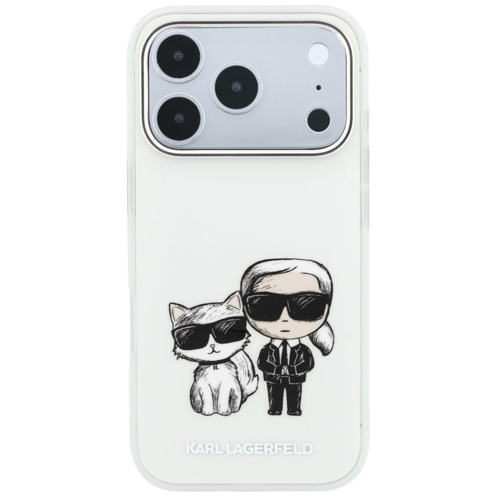 MagSafe maska za Apple iPhone 18 Pro / 17 Pro, Karl Lagerfeld, IML KC Bodies Sketch Print, Bež