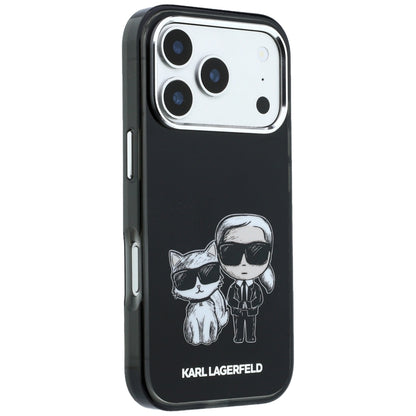 MagSafe futrola za Apple iPhone 18 Pro / 17 Pro, Karl Lagerfeld, IML KC Bodies Sketch Print, Crna