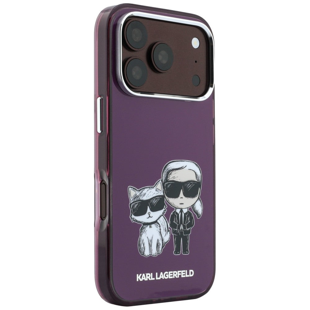 MagSafe futrola za Apple iPhone 18 Pro / 17 Pro, Karl Lagerfeld, IML KC Bodies Sketch Print, Bordo