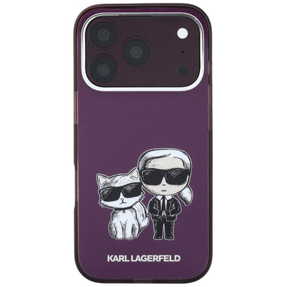MagSafe futrola za Apple iPhone 18 Pro / 17 Pro, Karl Lagerfeld, IML KC Bodies Sketch Print, Bordo