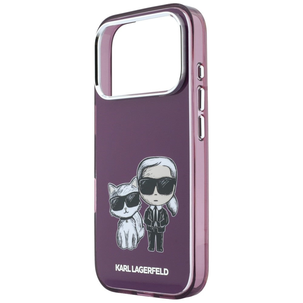 MagSafe futrola za Apple iPhone 18 Pro / 17 Pro, Karl Lagerfeld, IML KC Bodies Sketch Print, Bordo