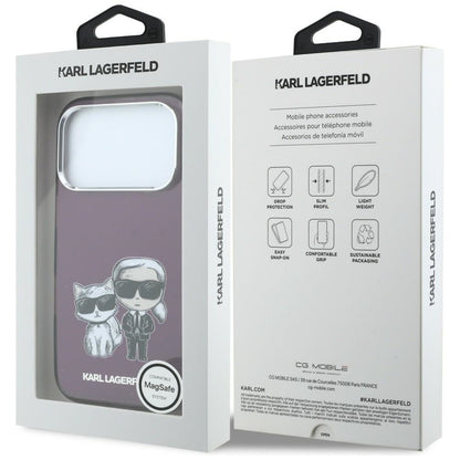 MagSafe futrola za Apple iPhone 18 Pro / 17 Pro, Karl Lagerfeld, IML KC Bodies Sketch Print, Bordo